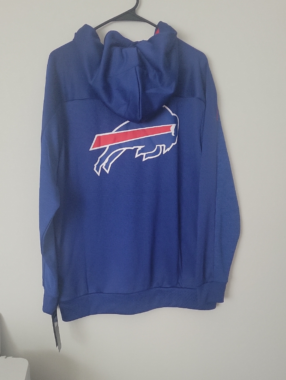 Bills Blue Full-Zip Hoodie with Red Accent - Picture 2 of 5